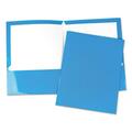 Universal Office Products UNV LTR Two-Pocket Portfolios, Blue, 25PK 56419